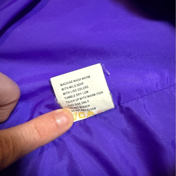 Vintage Columbia Bugaboo Ski Jacket Men’s XL Teal Purple Made in USA 90s - Picture 10 of 16